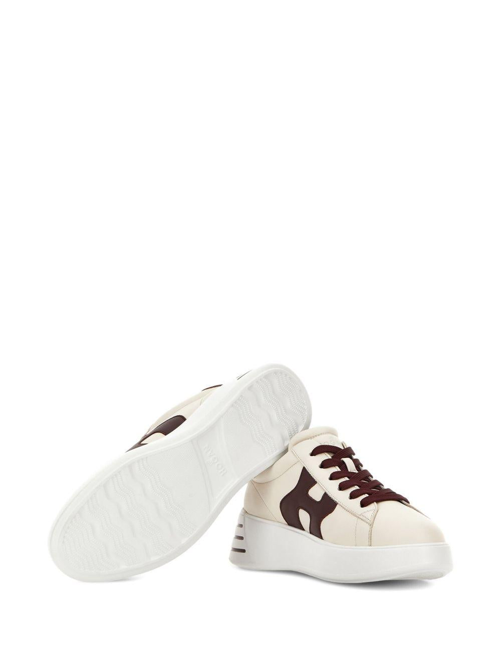 HOGAN Sneakers 'Rebel' in pelle di vitello color avorio