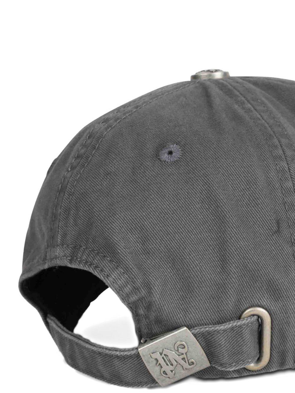 PALM ANGELS Cappello da baseball con logo ed effetto vissuto