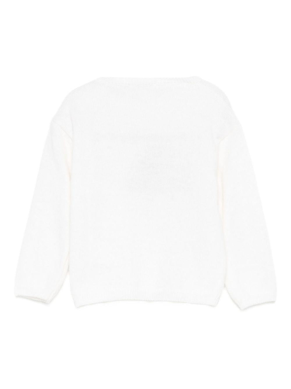 LARANJINHA Maglia girocollo bianca