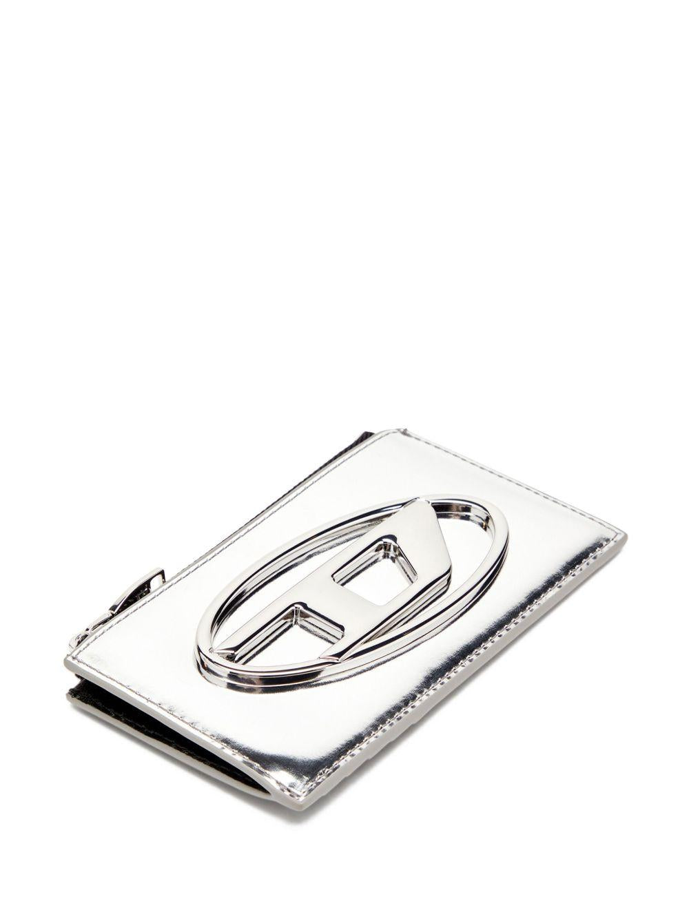 DIESEL Portacarte argento