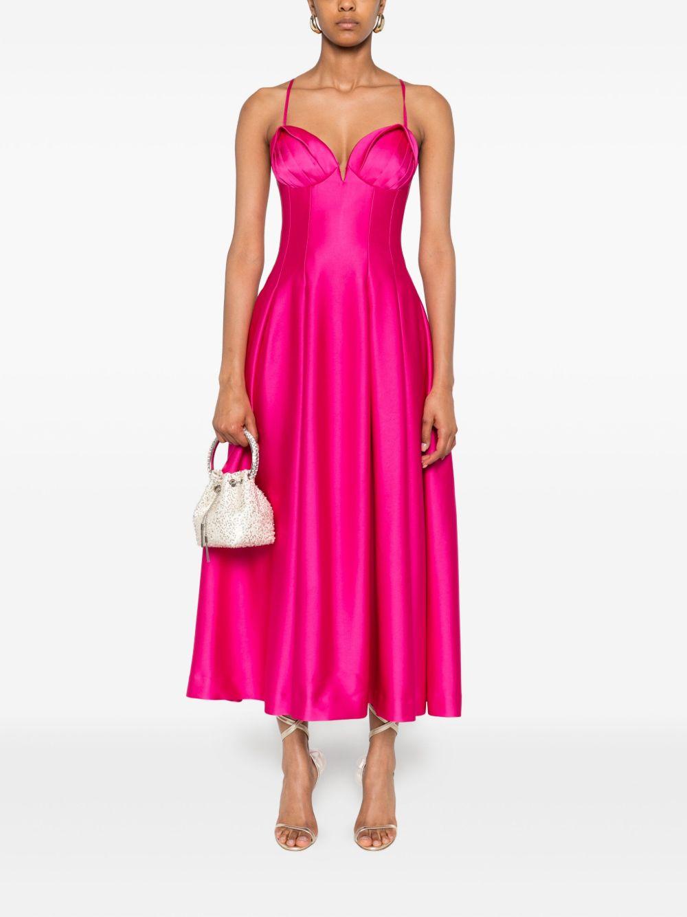 REBECCA VALLANCE Abito midi con scollo a cuore