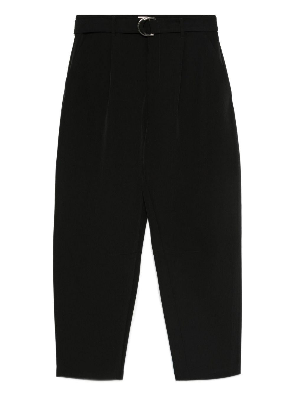 LIUJO Pantaloni neri con fibbia