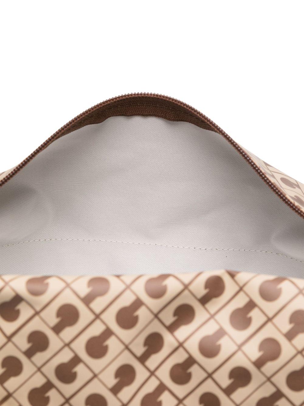 GHERARDINI Borsa a spalla Softy Tabacco con monogram