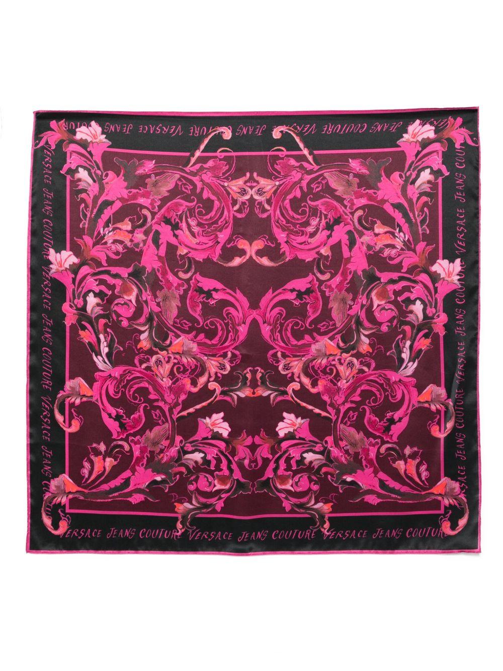 VERSACE JEANS COUTURE Foulard con stampa barocca