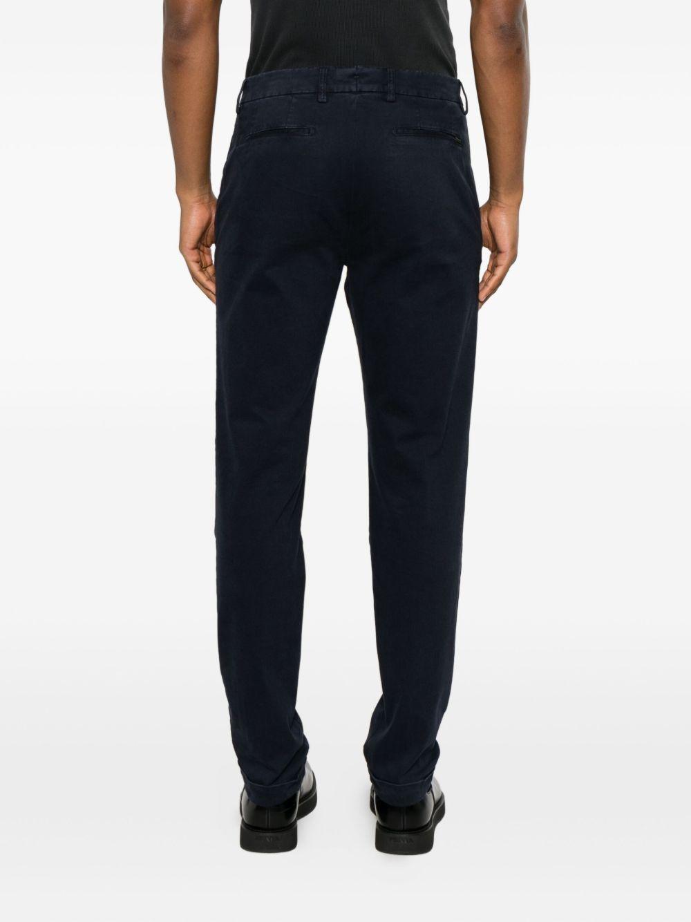 BERWICH Pantaloni blu navy in cotone elasticizzato