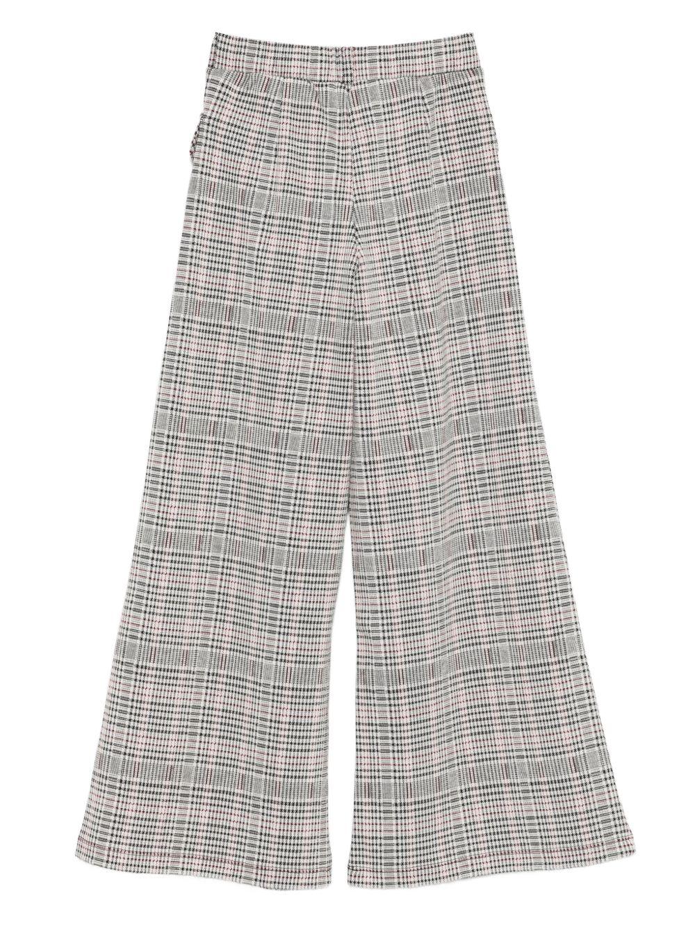 LIUJO Pantaloni con motivo check beige