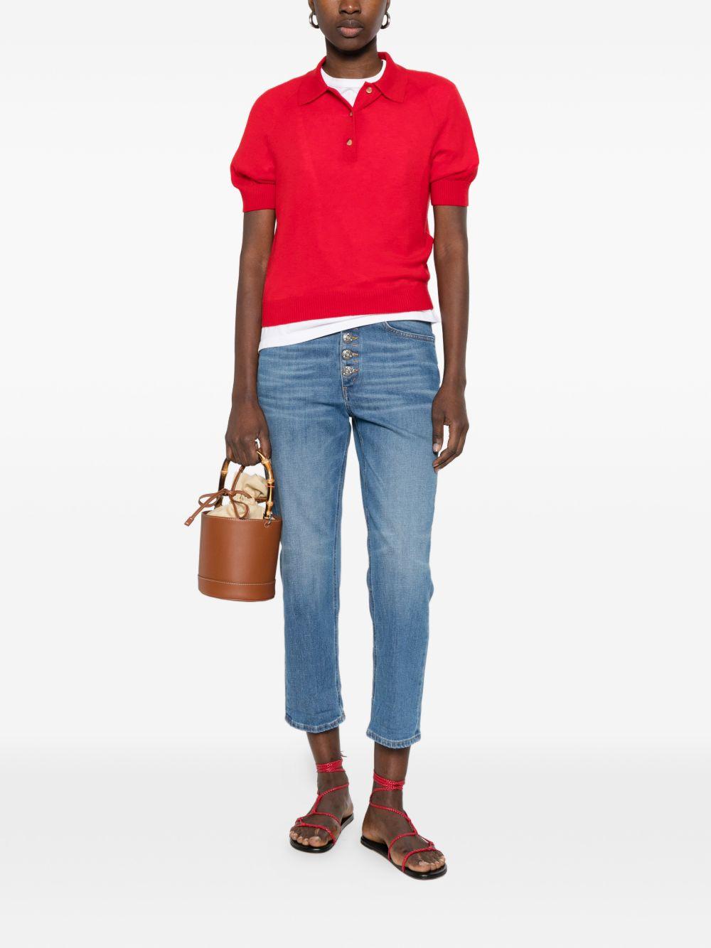 DONDUP Jeans Koons in blu denim con bottoni