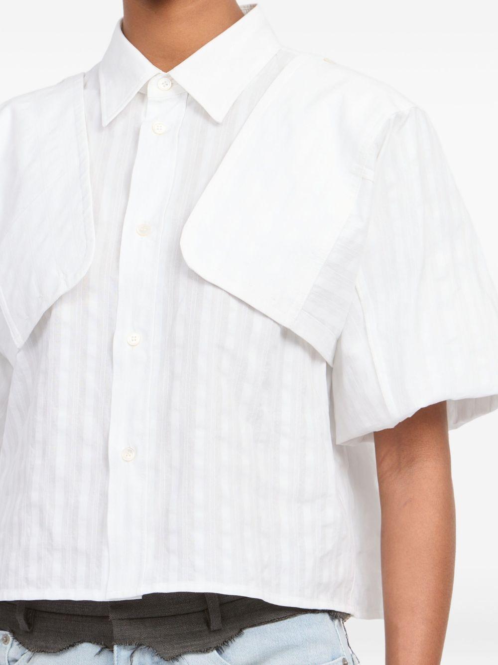 MM6 MAISON MARGIELA Camicia in jacquard bianca