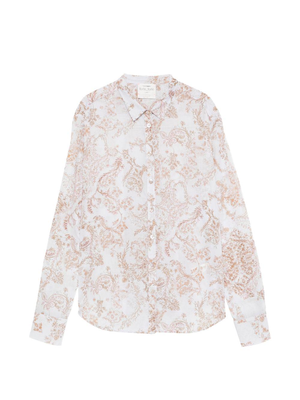 FORTE FORTE Camicia in cotone fantasia