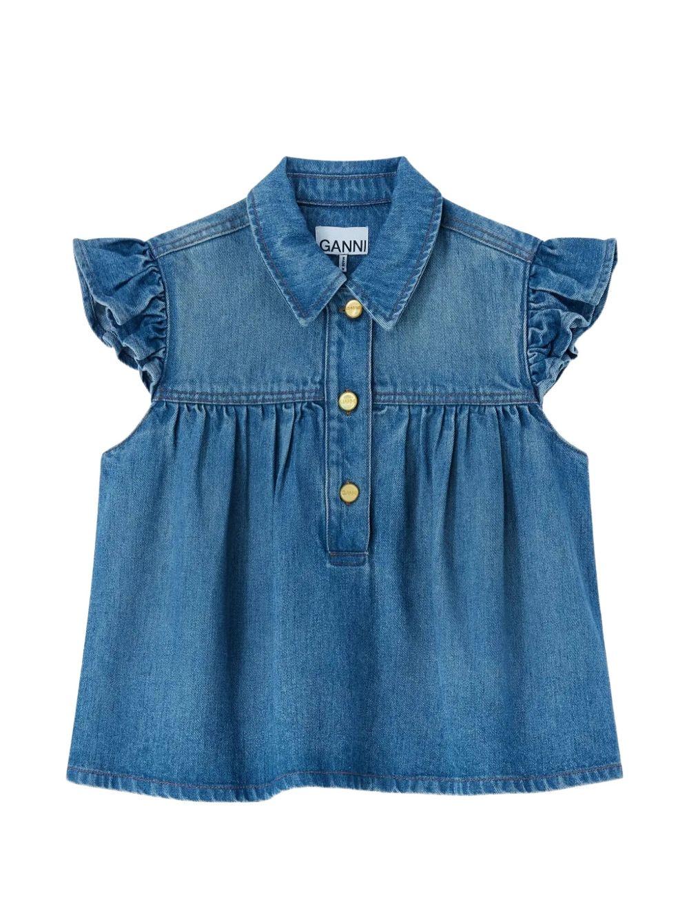 GANNI Top in jeans