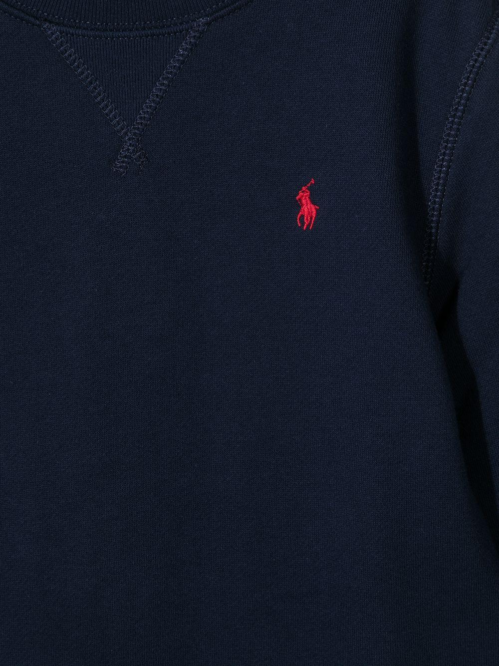 POLO RALPH LAUREN Felpa blu con logo