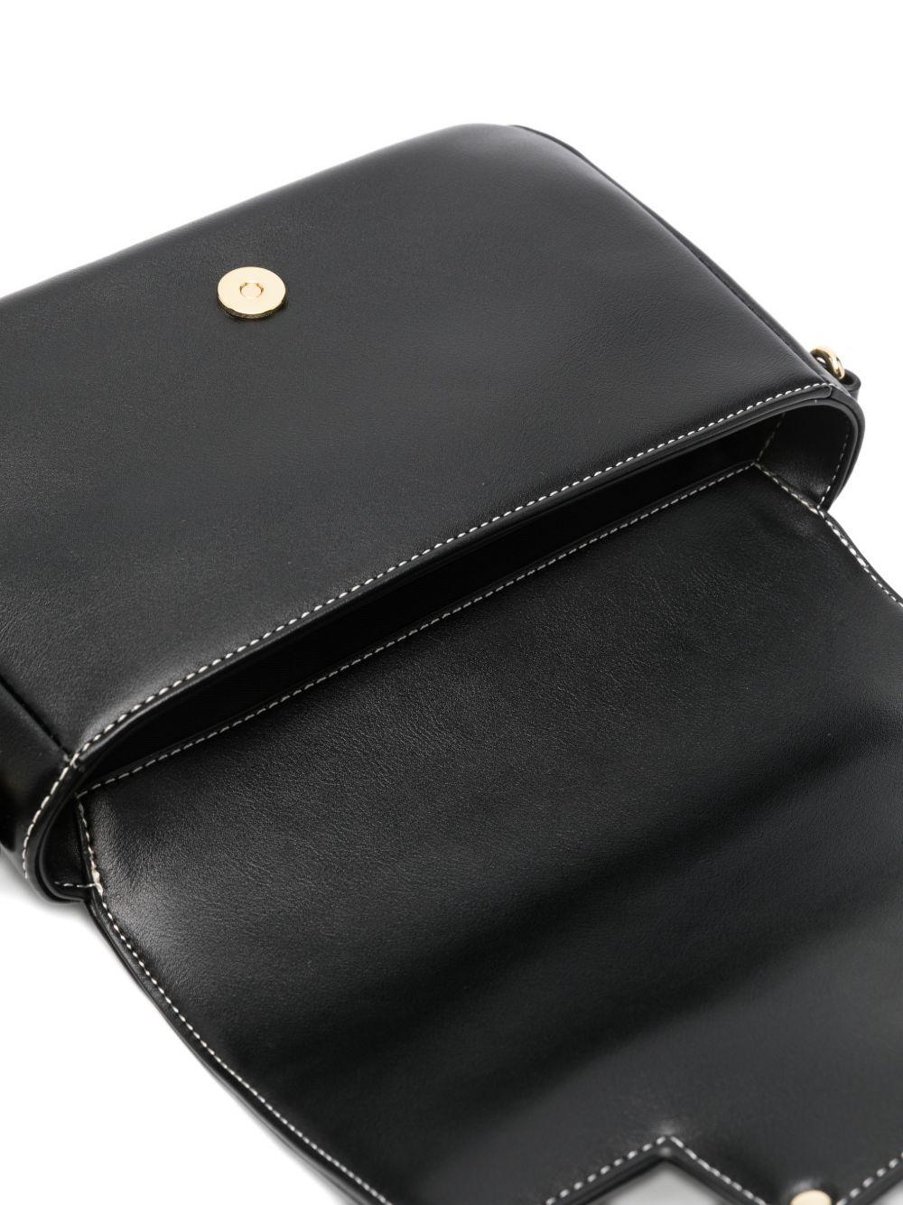 LOVE MOSCHINO Borsa in ecopelle nera e beige con logo