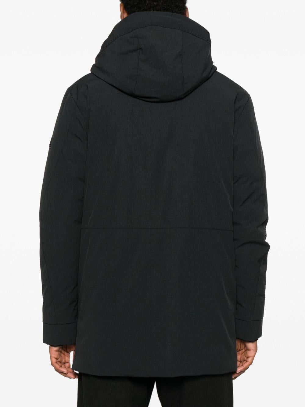 PEUTEREY Parka nero con cappuccio