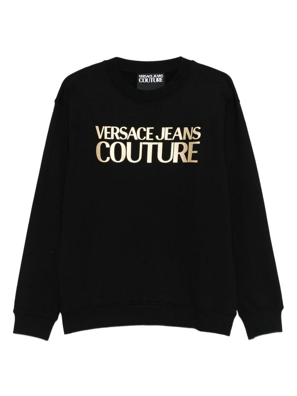 VERSACE JEANS COUTURE Felpa con stampa logo
