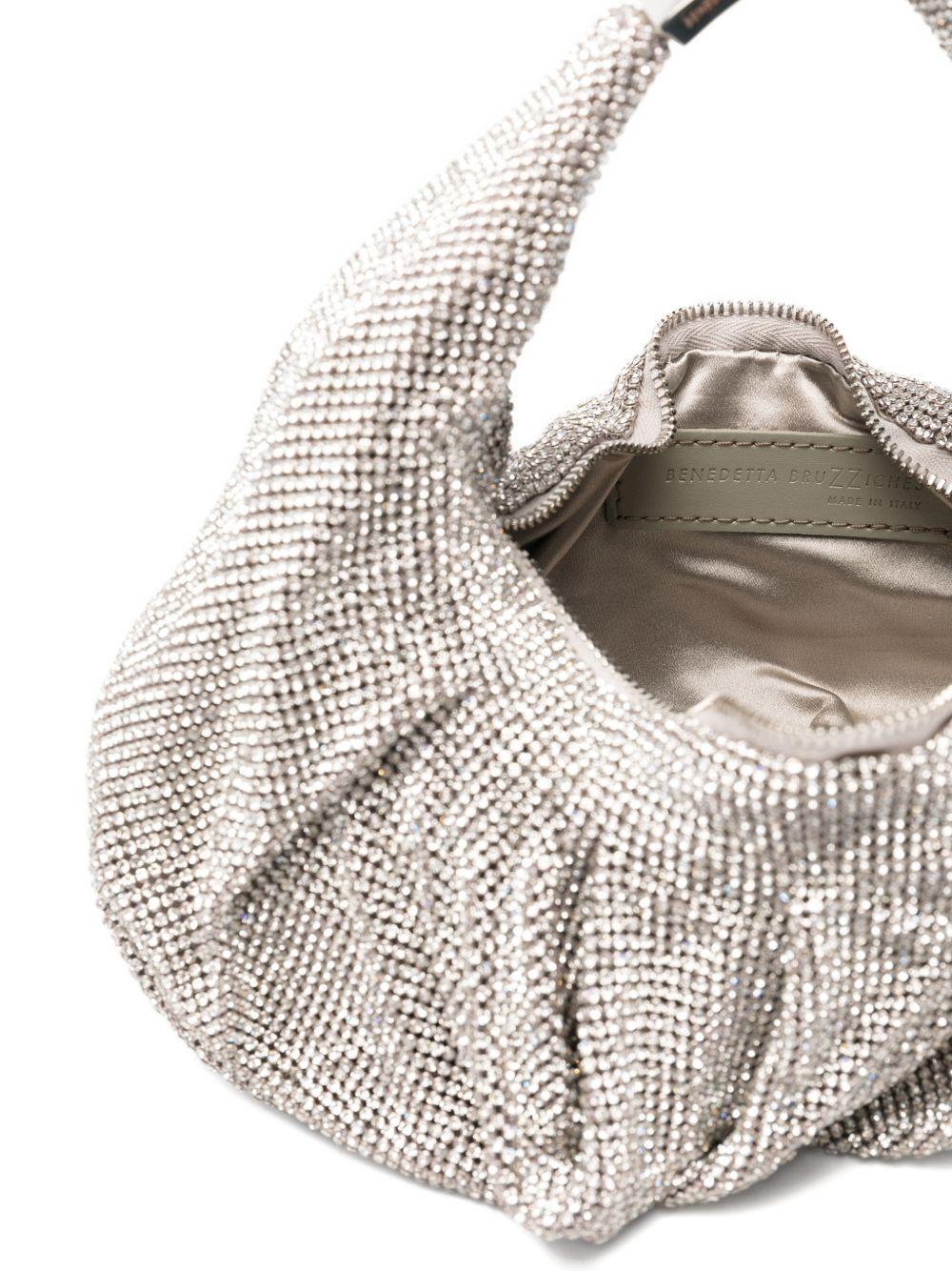 BENEDETTA BRUZZICHES Borsa 'Yennefer crystal' argento