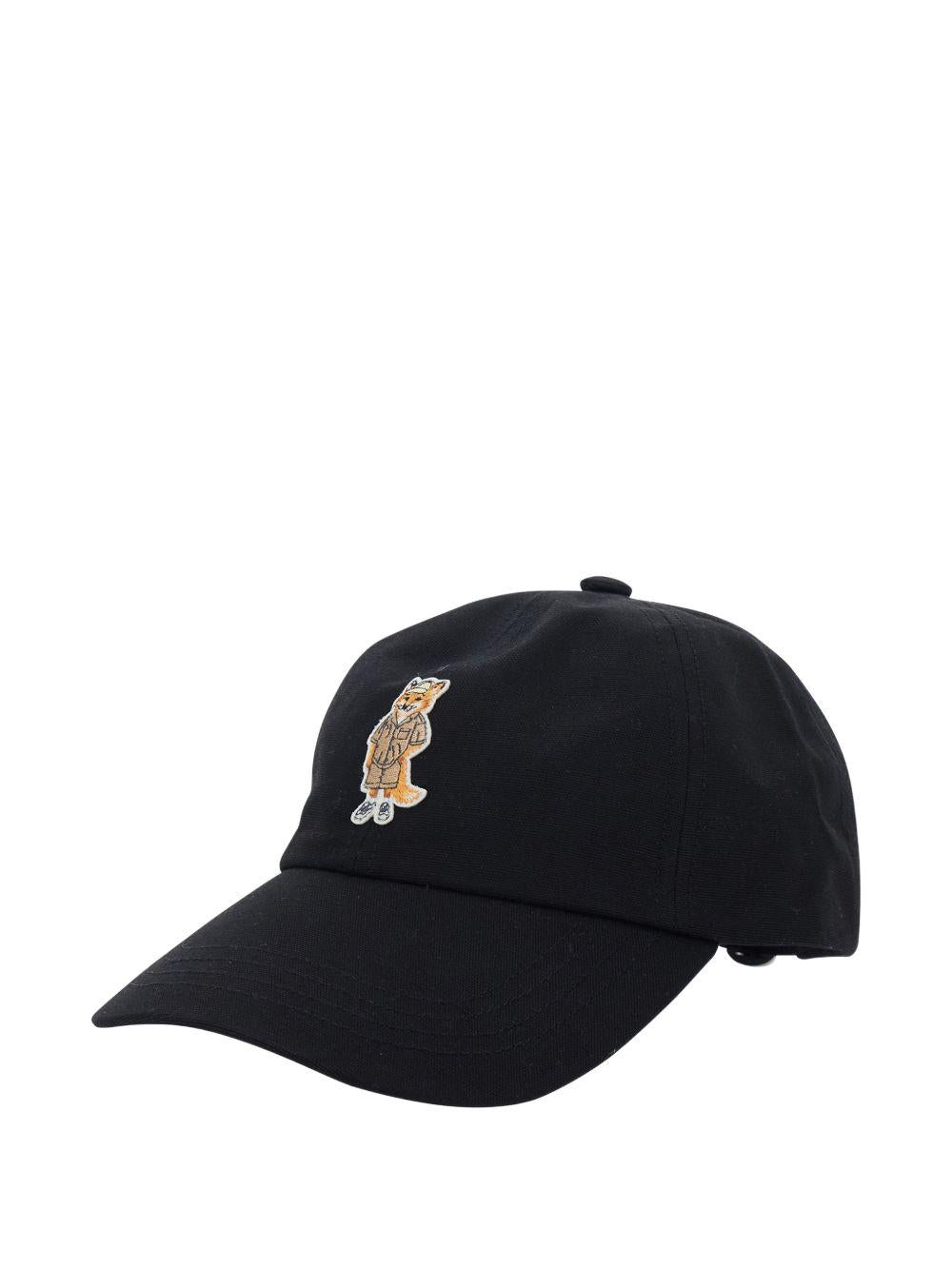 MAISON KITSUNE Cappello da baseball nero con stampa