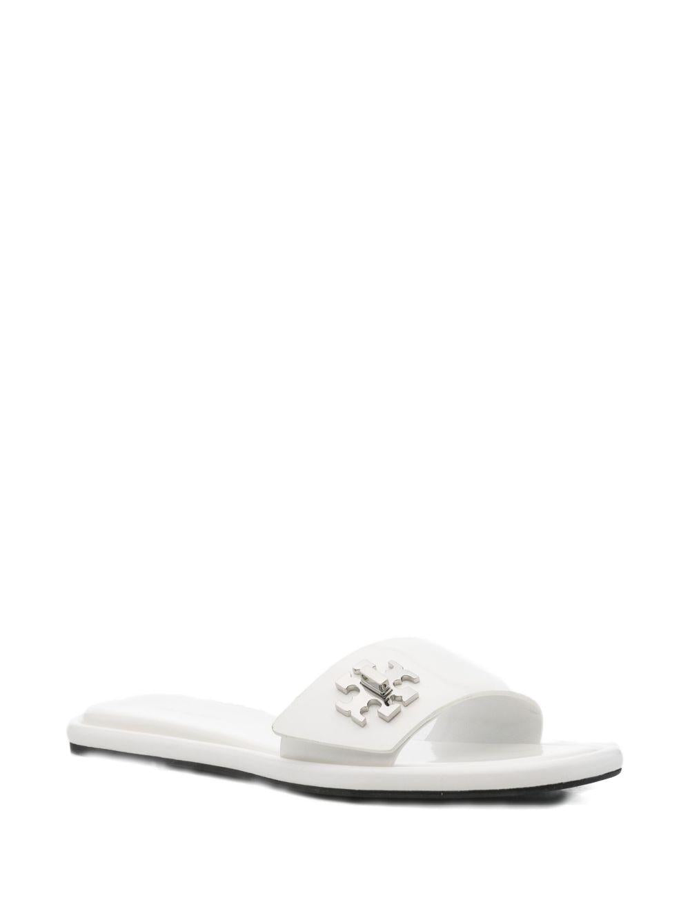 TORY BURCH Ciabatta gioiello con placca logo