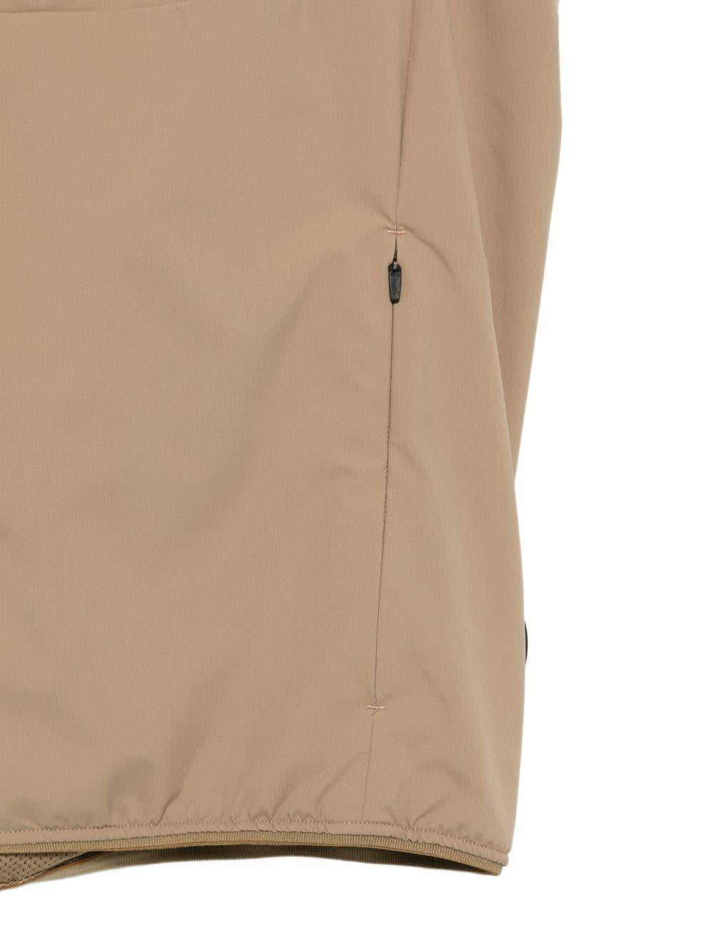 SAVE THE DUCK Gilet Joe con zip beige scuro
