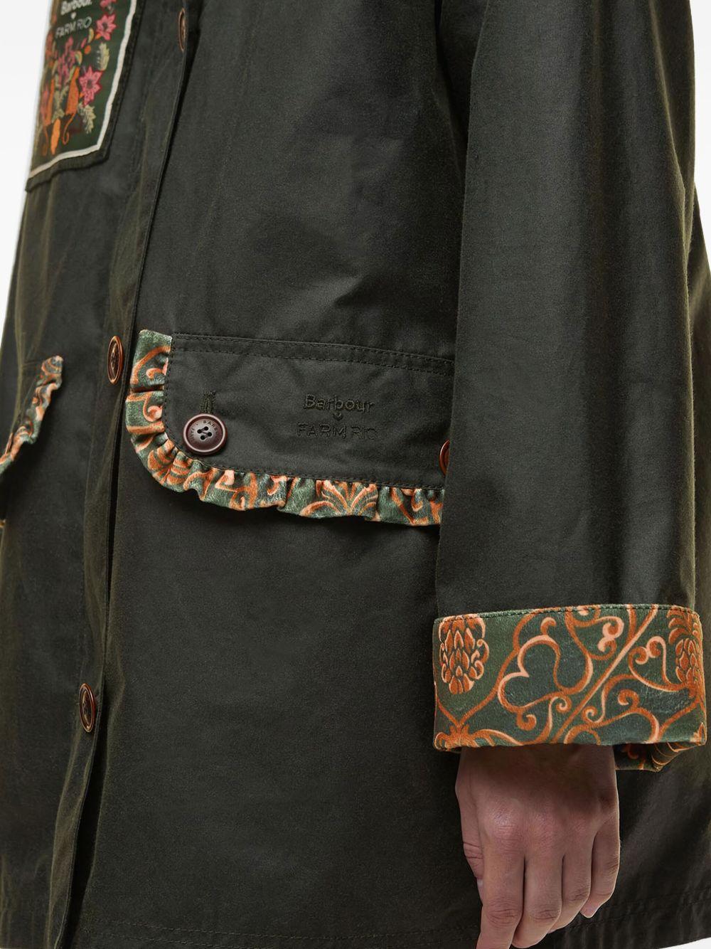 BARBOUR Giacca con colletto arricciato