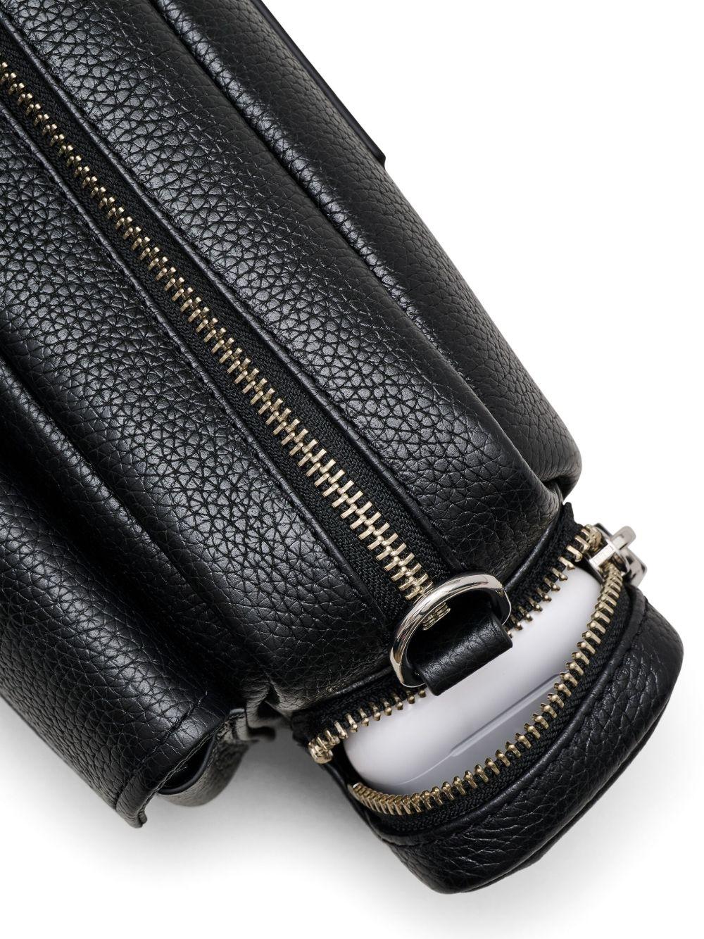 MARC JACOBS Borsa a spalla 'The Leather Cargo Bag' in pelle nera
