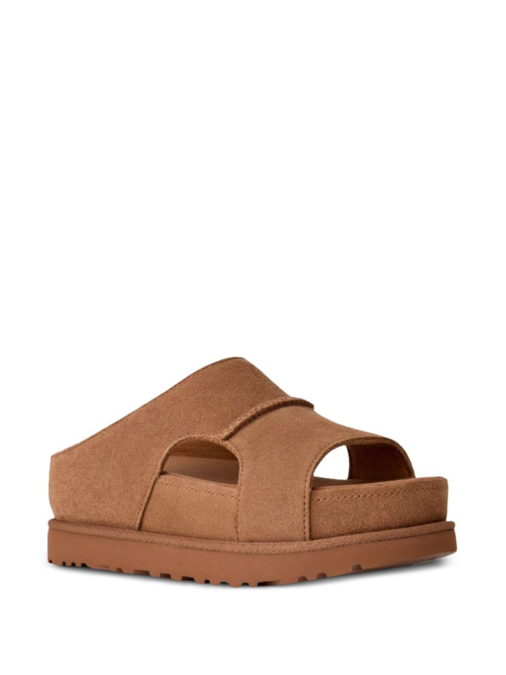 UGG Ciabatte slide in camoscio W Goldenstar Hi Cutout Slide