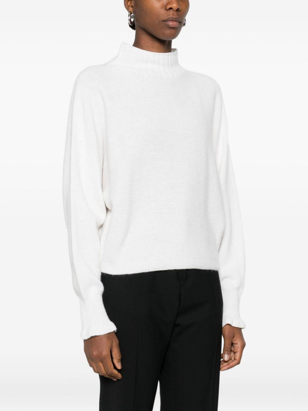 TWINSET Maglione con collo alto polsini svasati