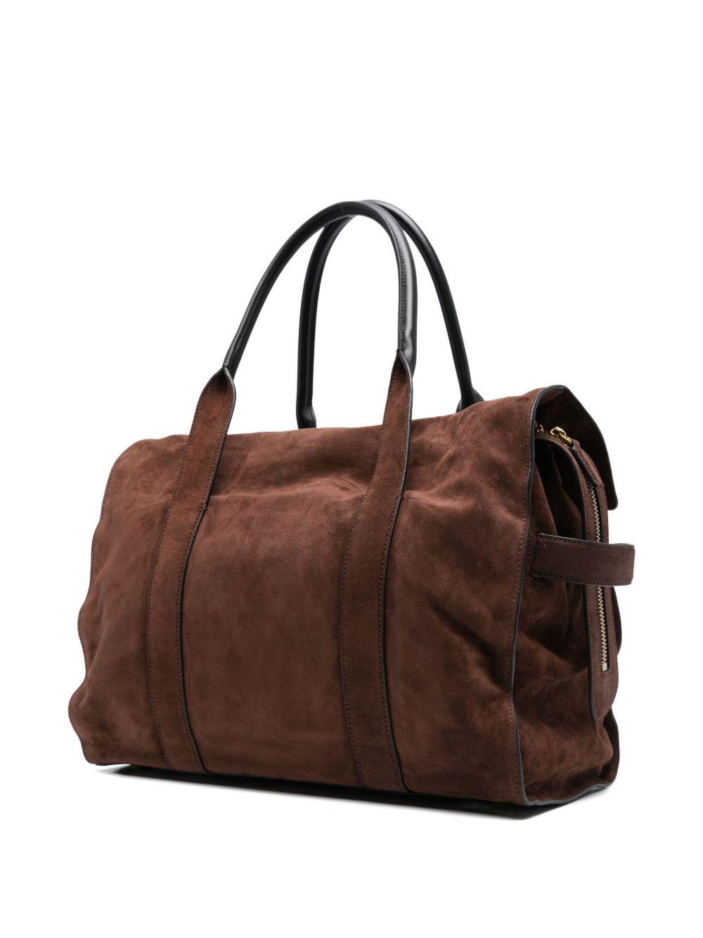 MARC JACOBS Borsa 'The Suede Dakota Tote' in pelle marrone