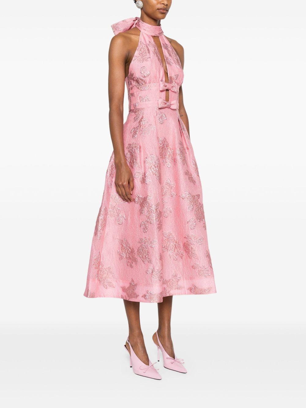 REBECCA VALLANCE Abito Benette con fiocco rosa