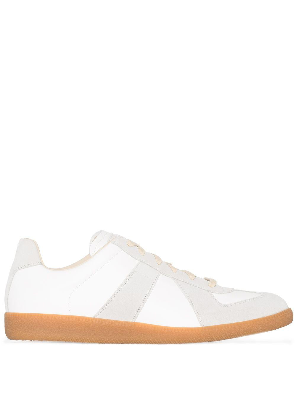 MAISON MARGIELA Sneakers in pelle bianche con lacci