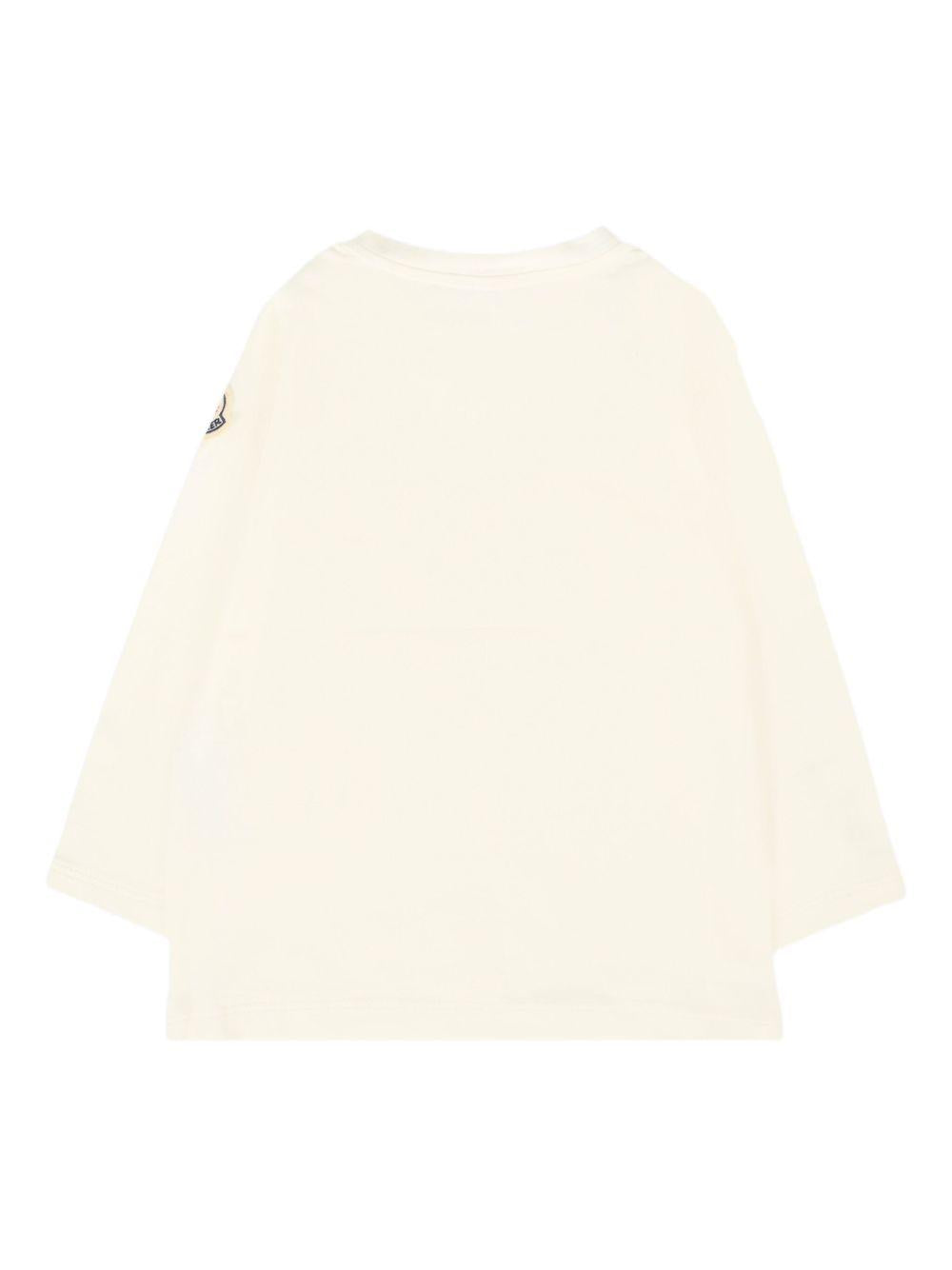 MONCLER T-shirt a maniche lunghe con stampa