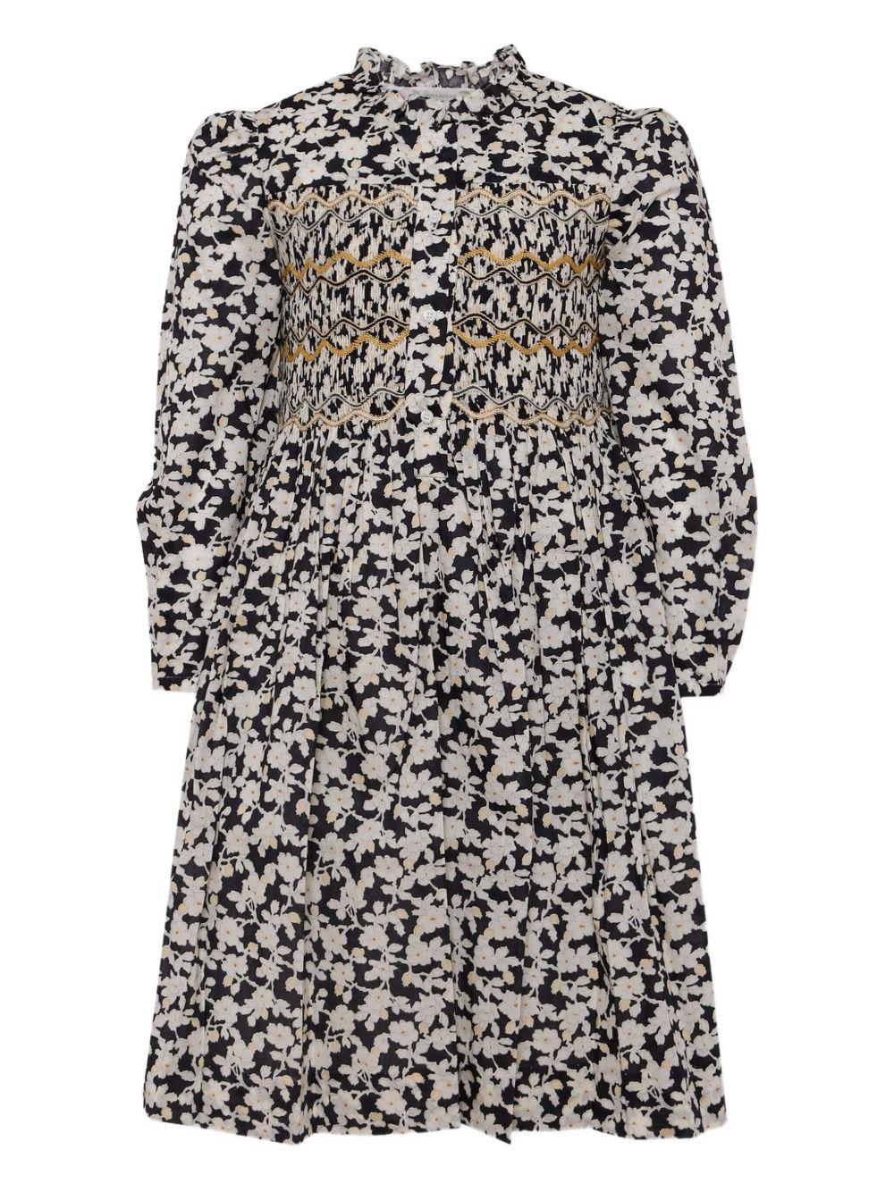 BONPOINT Caftano in cotone a fiori da bambina