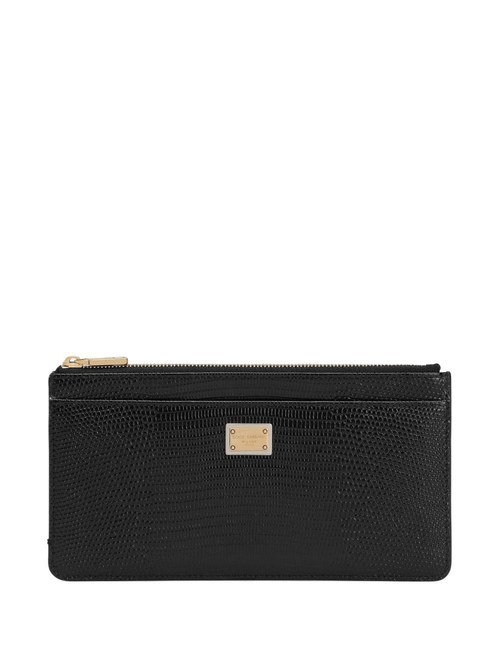DOLCE e GABBANA Portacarte con placca logo