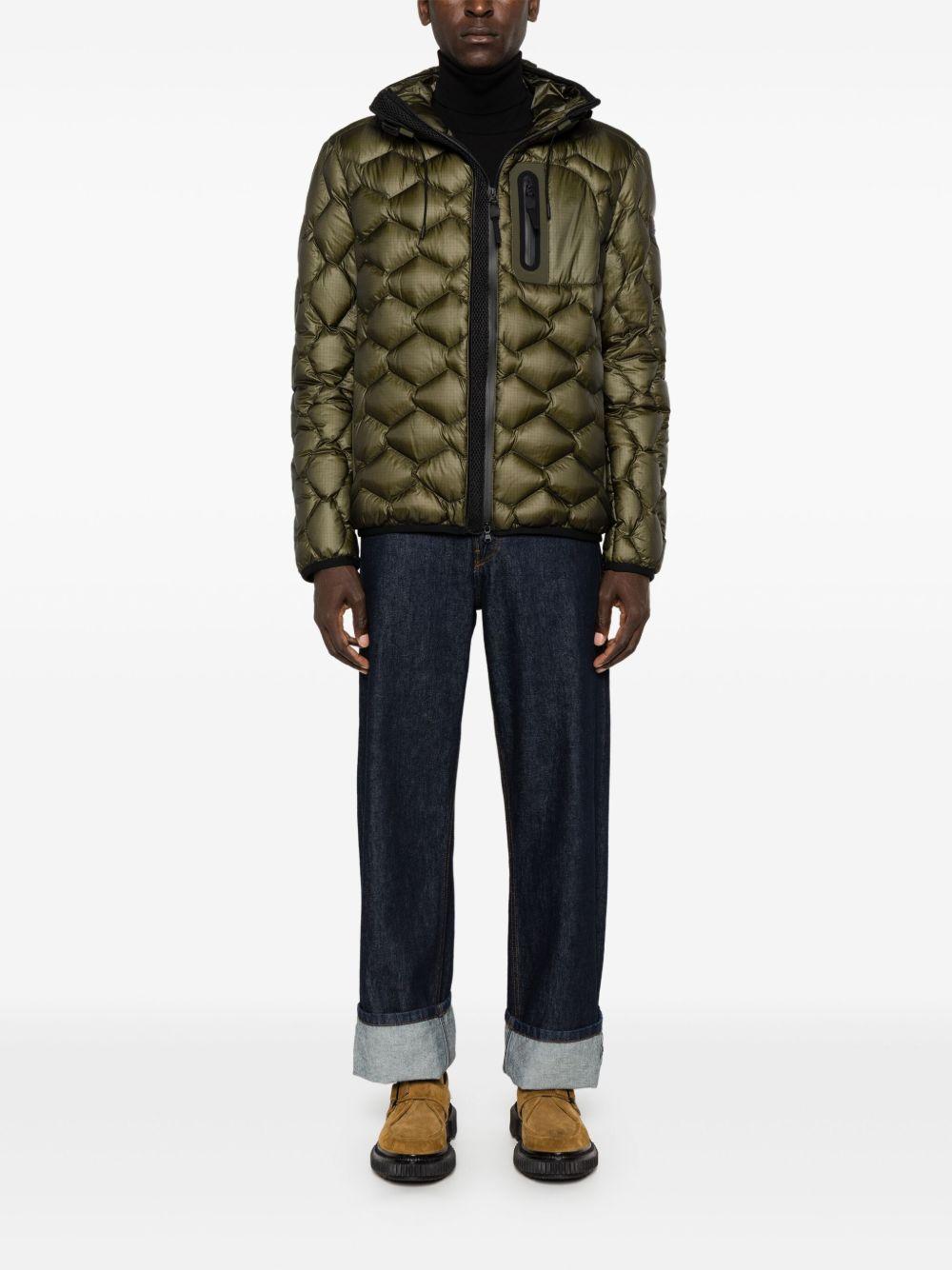 PEUTEREY Piumino corto 'Weiwei' trapuntato verde