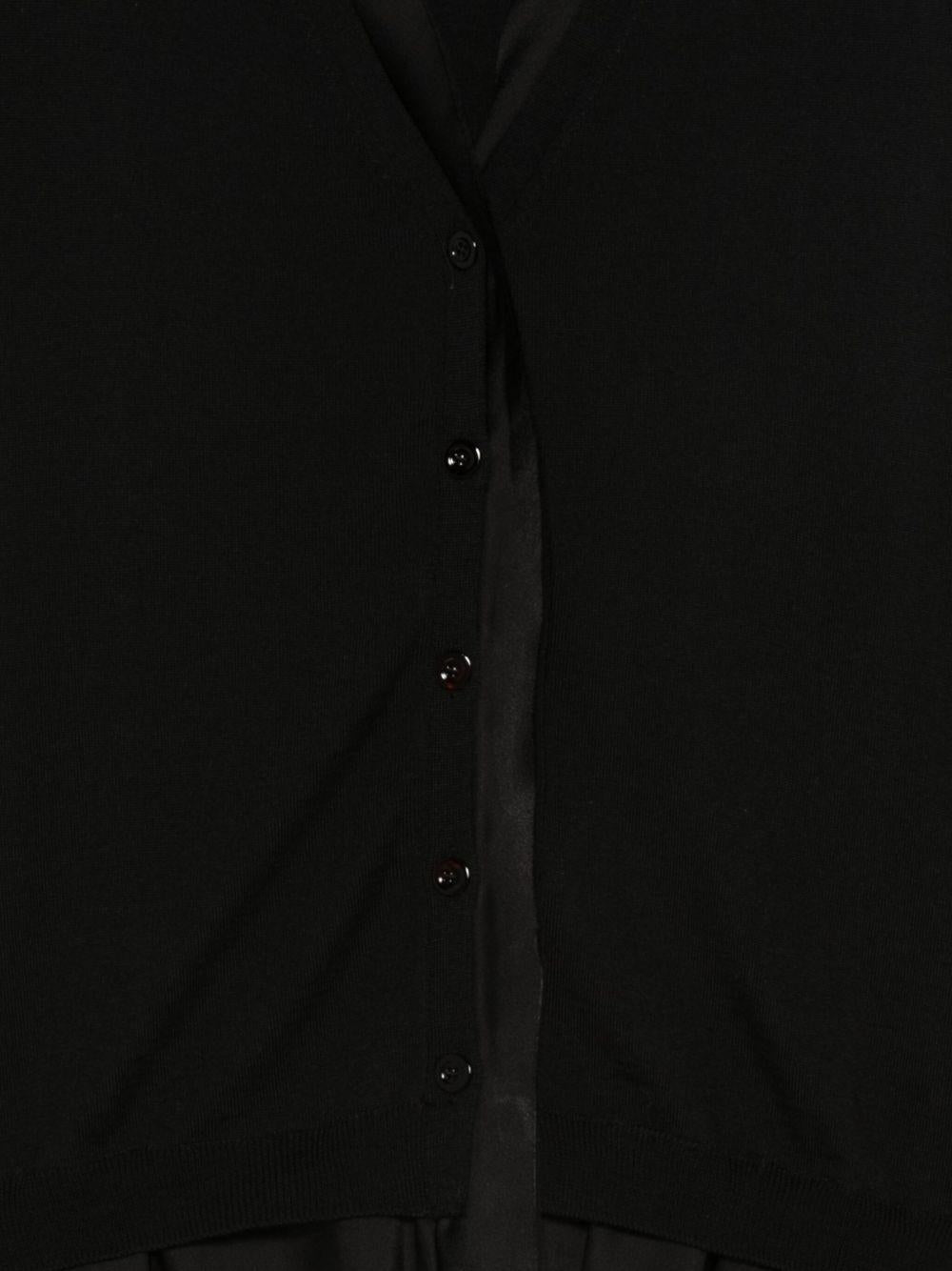 SEMICOUTURE Cardigan 'Letitia' in lana nera