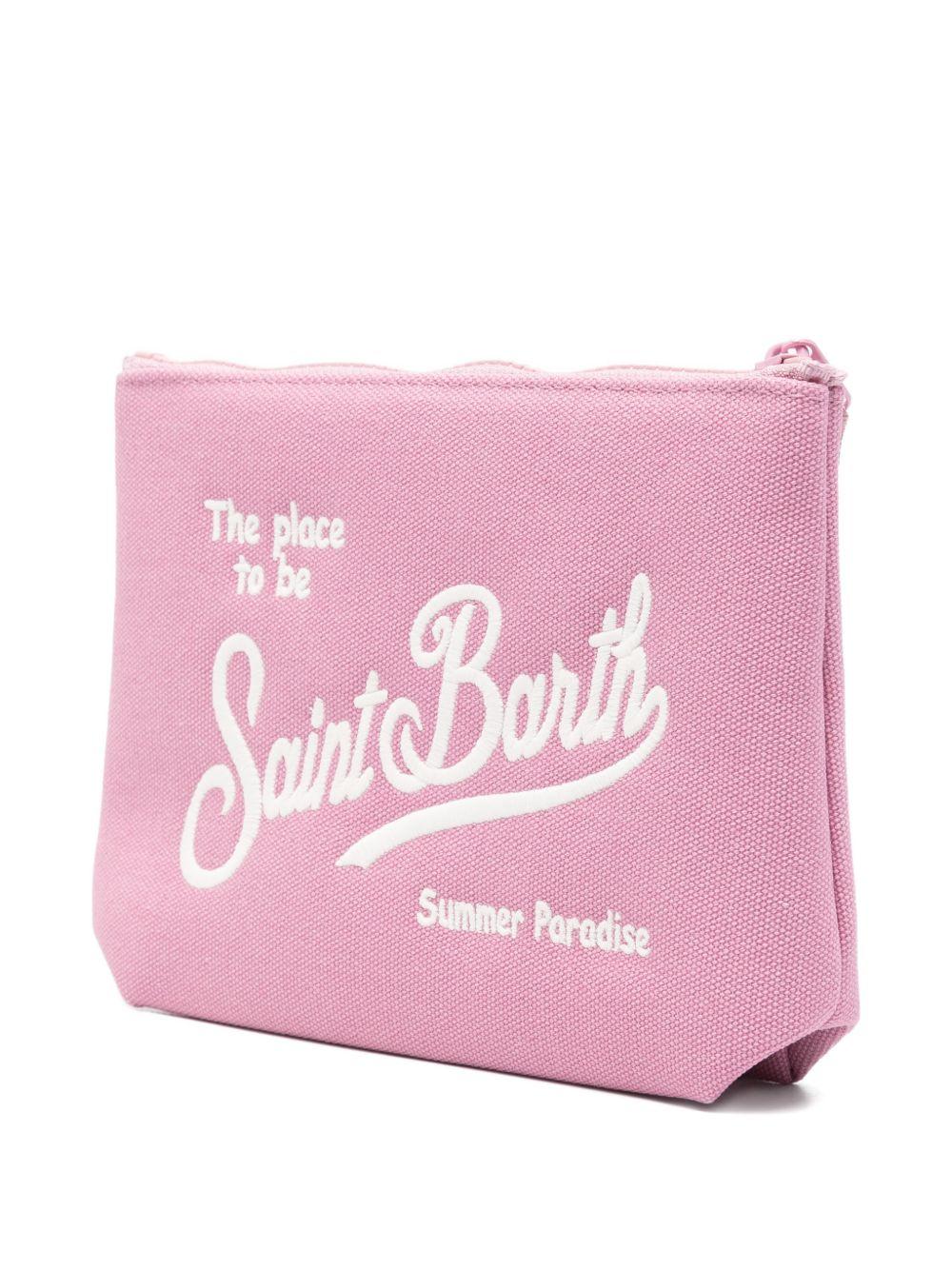 MC2 SAINT BARTH Pochette Rosa Aline Canvas