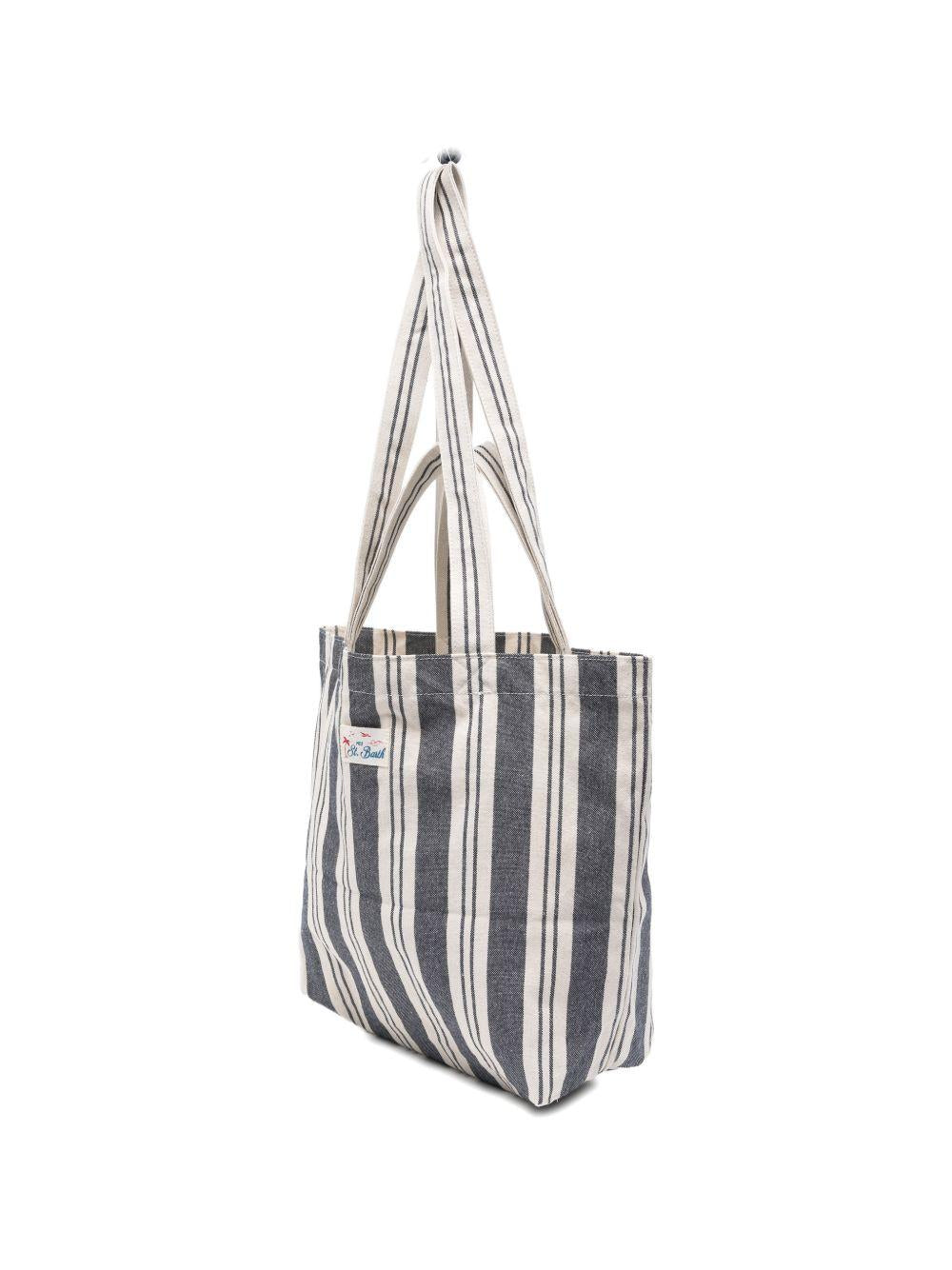 MC2 SAINT BARTH Borsa tote Essential Beach in cotone a righe