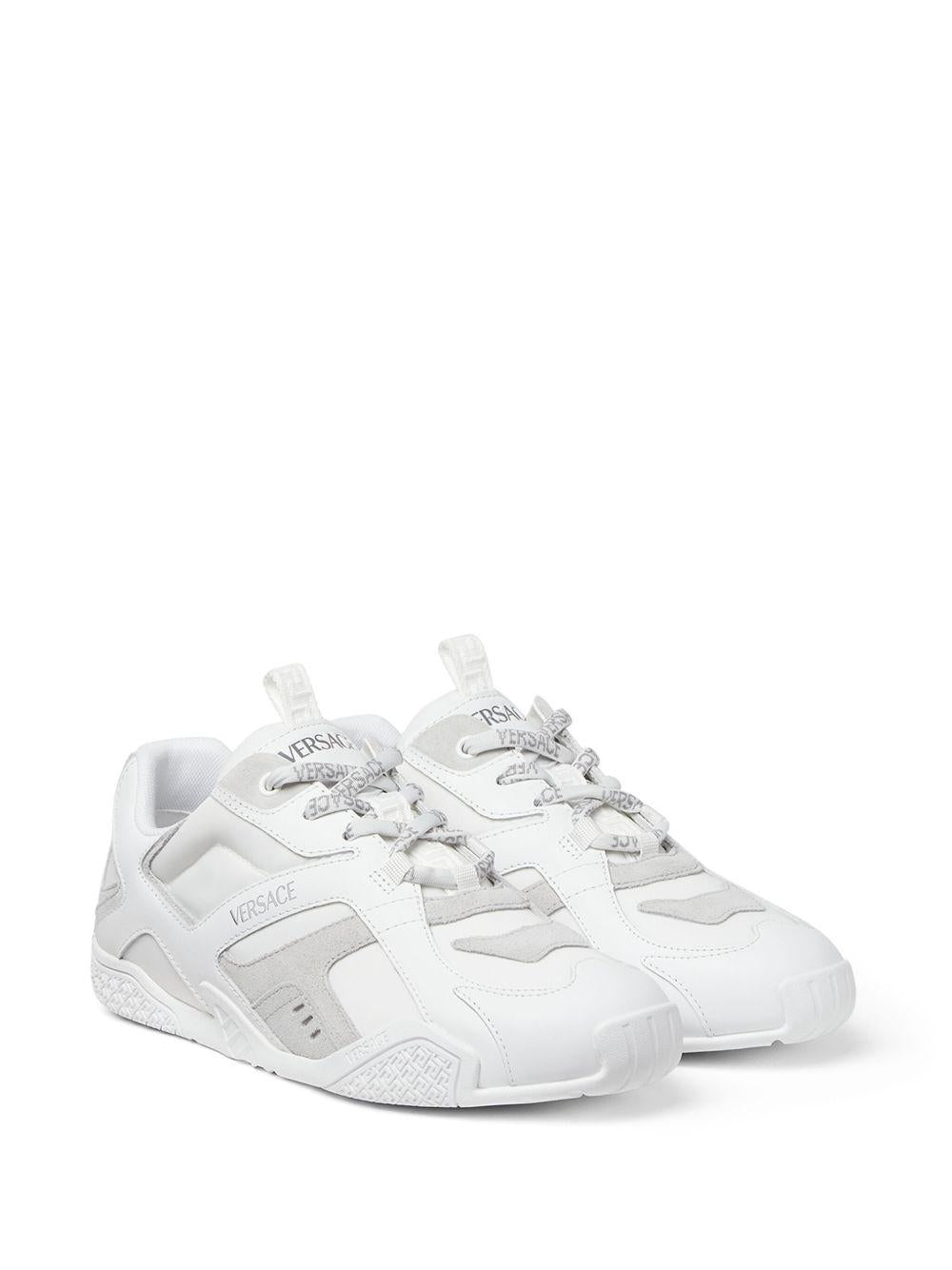 VERSACE Sneakers Galaxia in pelle bianca