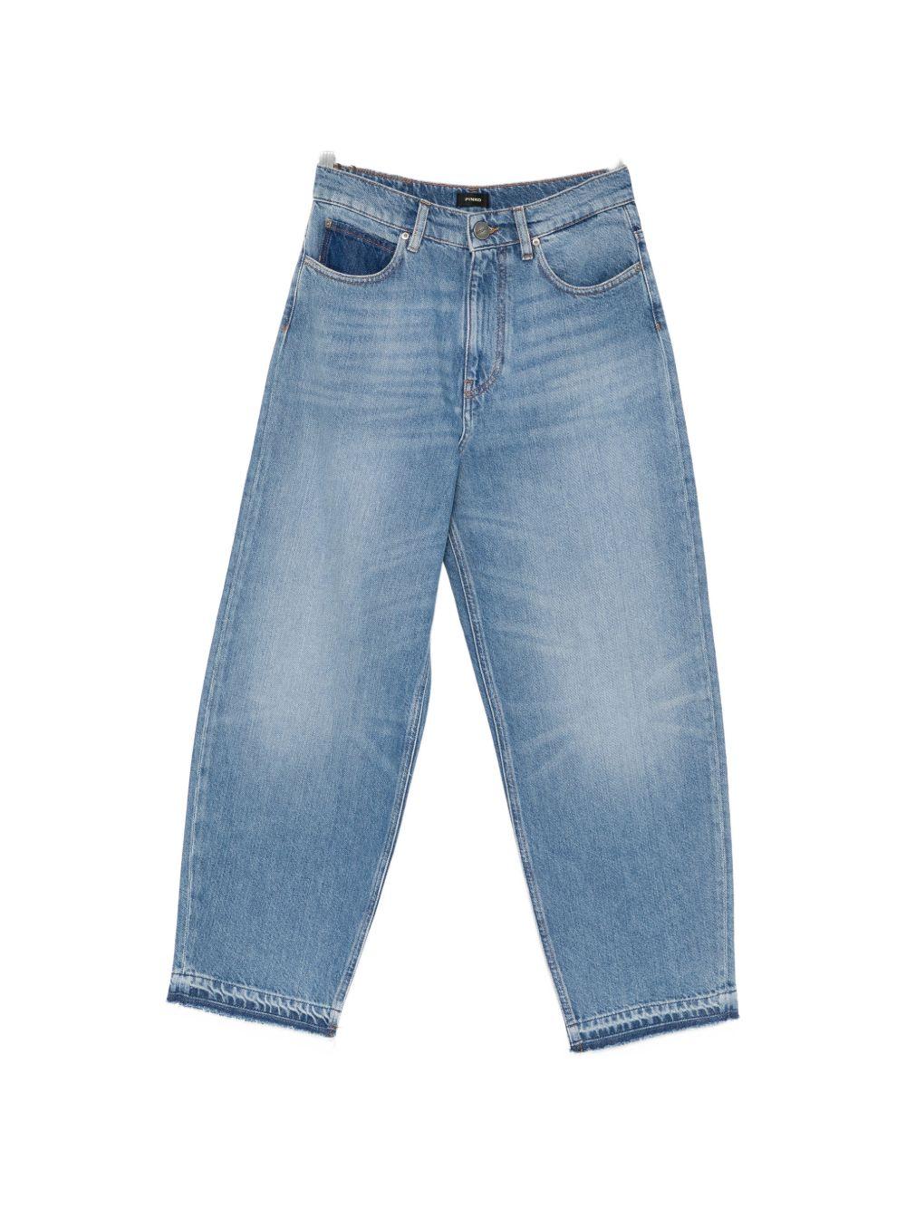 PINKO Jeans Estelle in cotone bianco