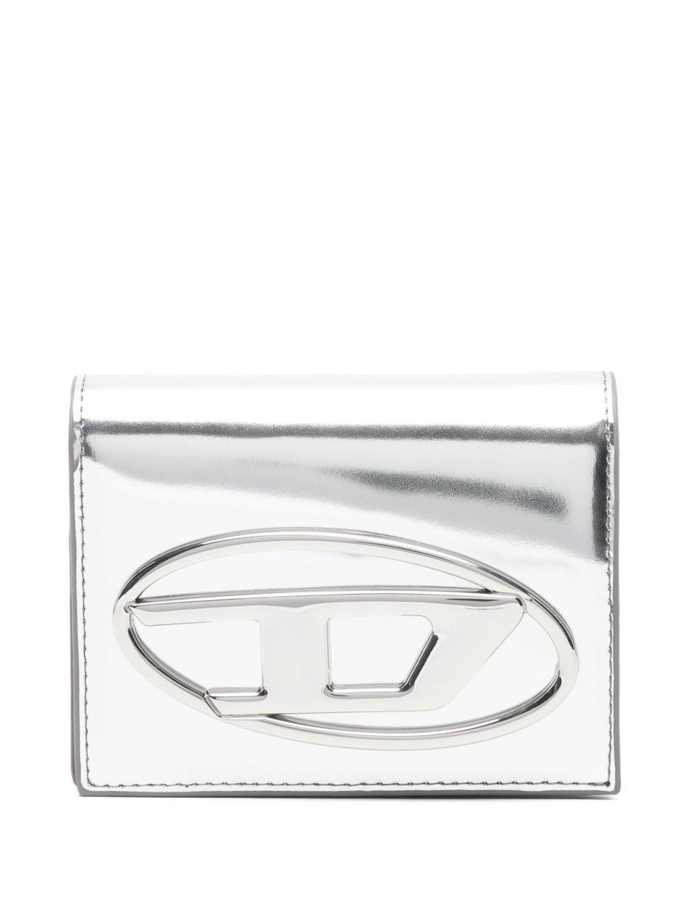 DIESEL Portafoglio in pelle argento