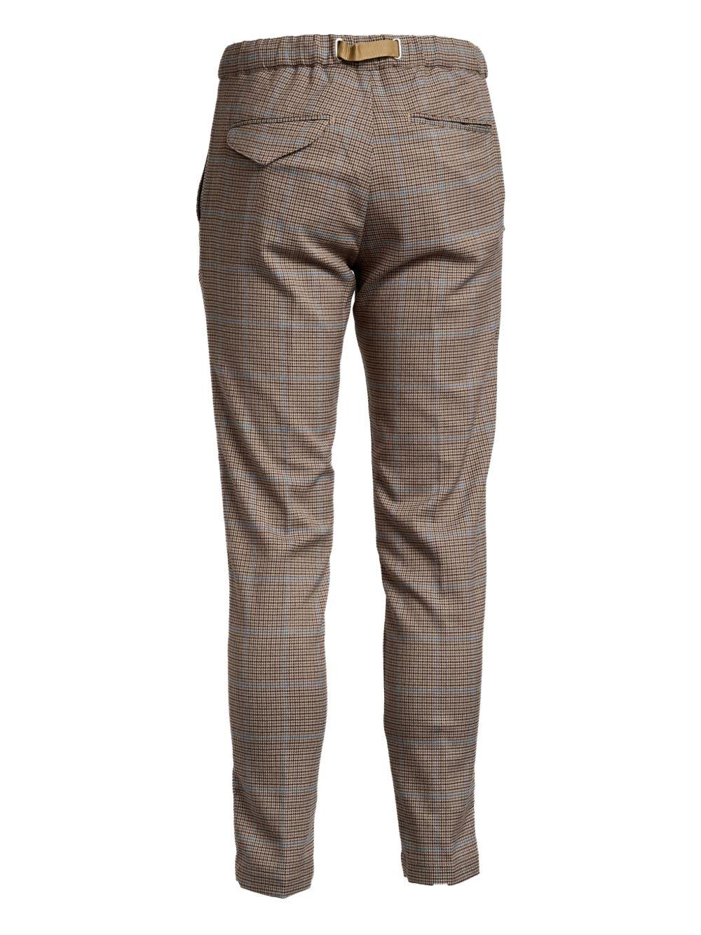 WHITE SAND Pantaloni in tweed con elastico in vita