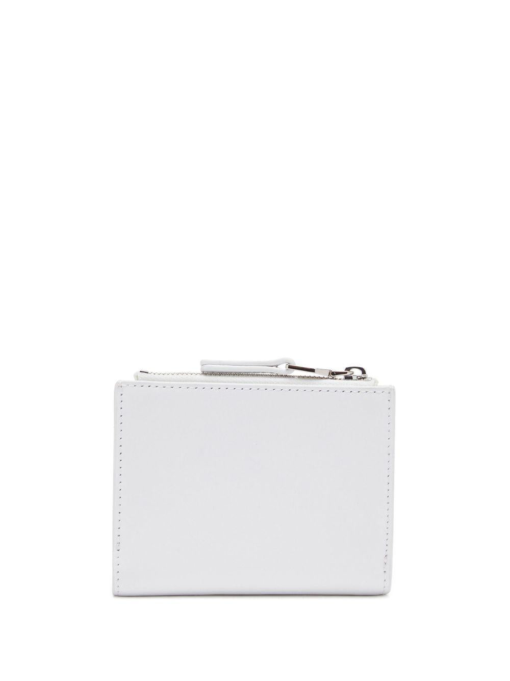 DIESEL Portacarte bianco in pelle