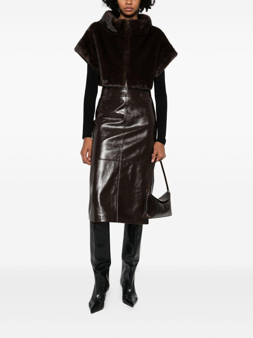 BETTA CORRADI Cappa marrone corta