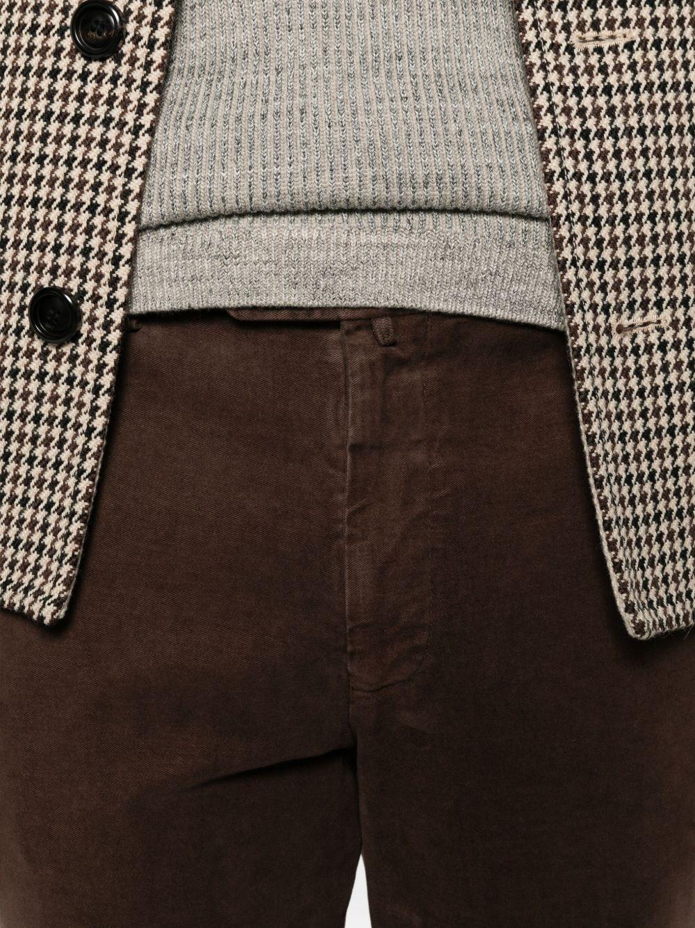 BERWICH Pantaloni in cotone elasticizzato marrone