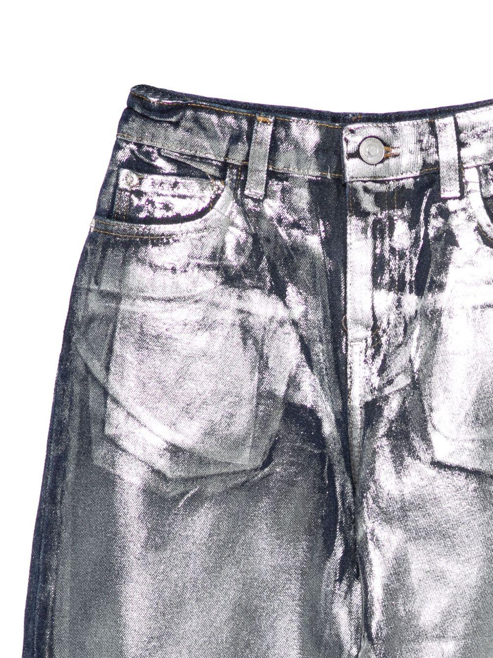 MSGM Jeans metallizzati