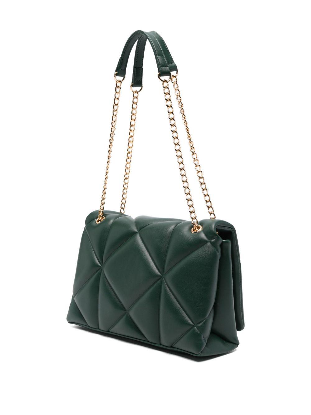 LOVE MOSCHINO Borsa a spalla trapuntata verde militare