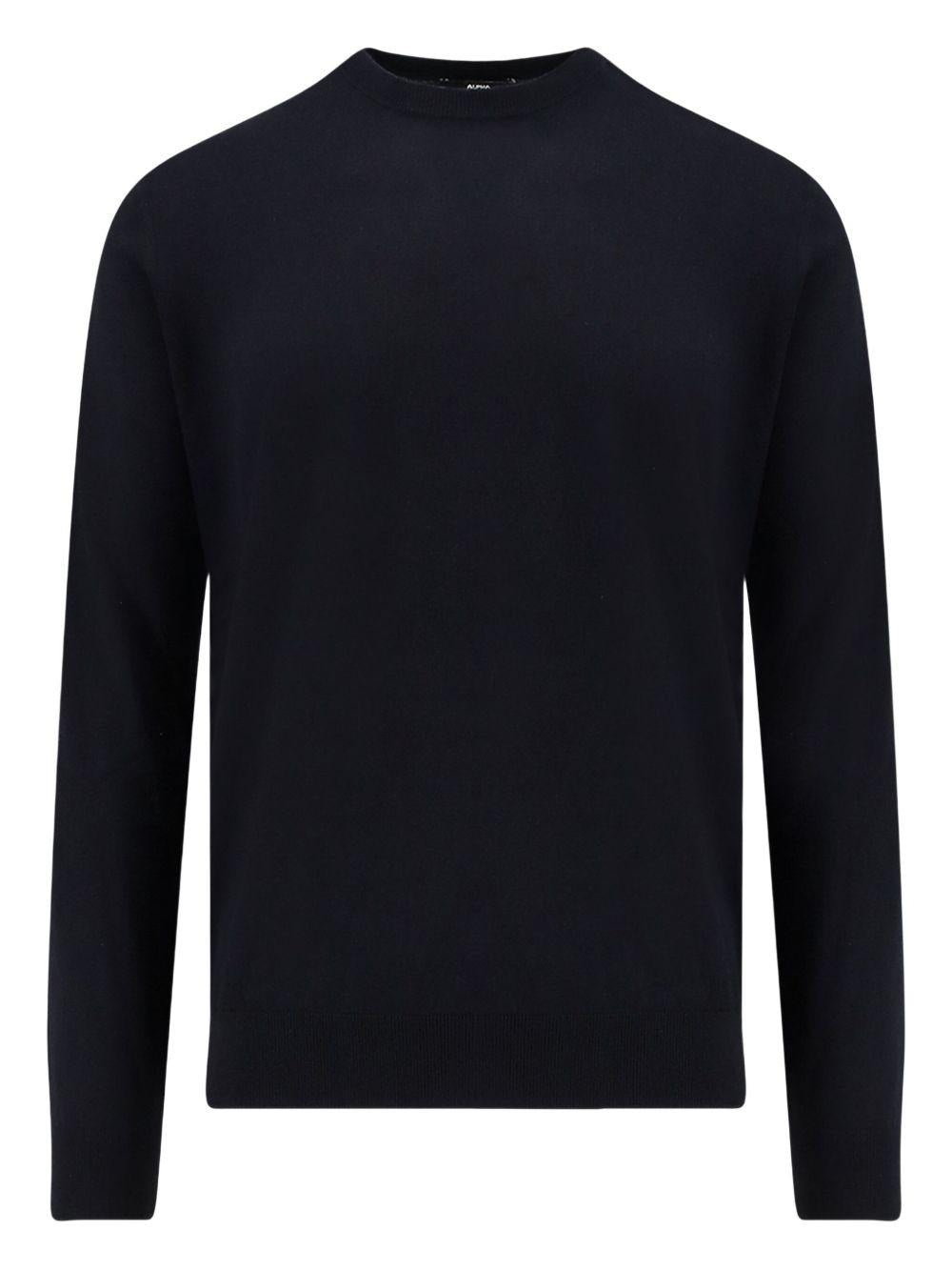 ALPHA STUDIO Maglia girocollo in seta e cashmere