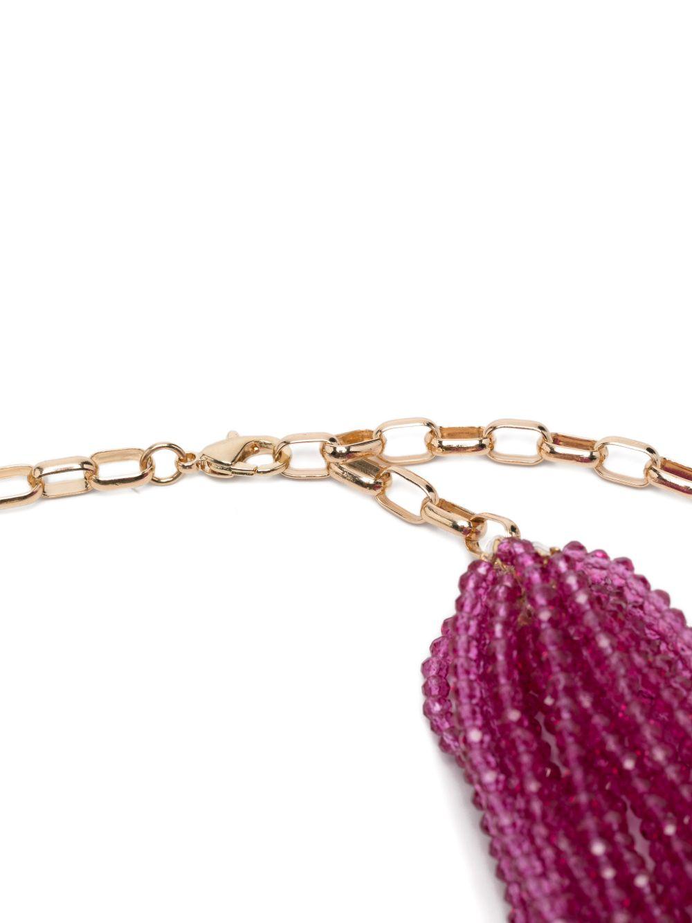 ANTONELLI Collana Damian con fili di perline e cerchio metallico