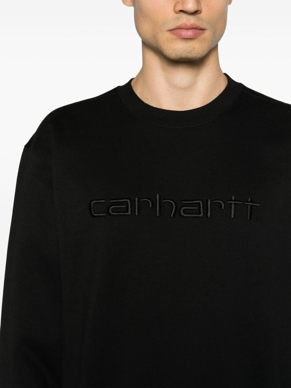 CARHARTT WIP Felpa in cotone con logo ricamato