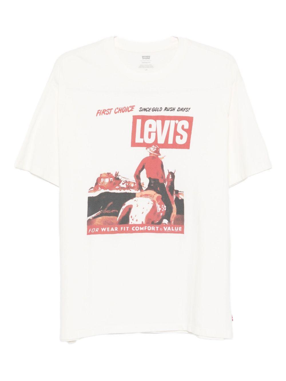 LEVIS T-shirt girocollo con stampa