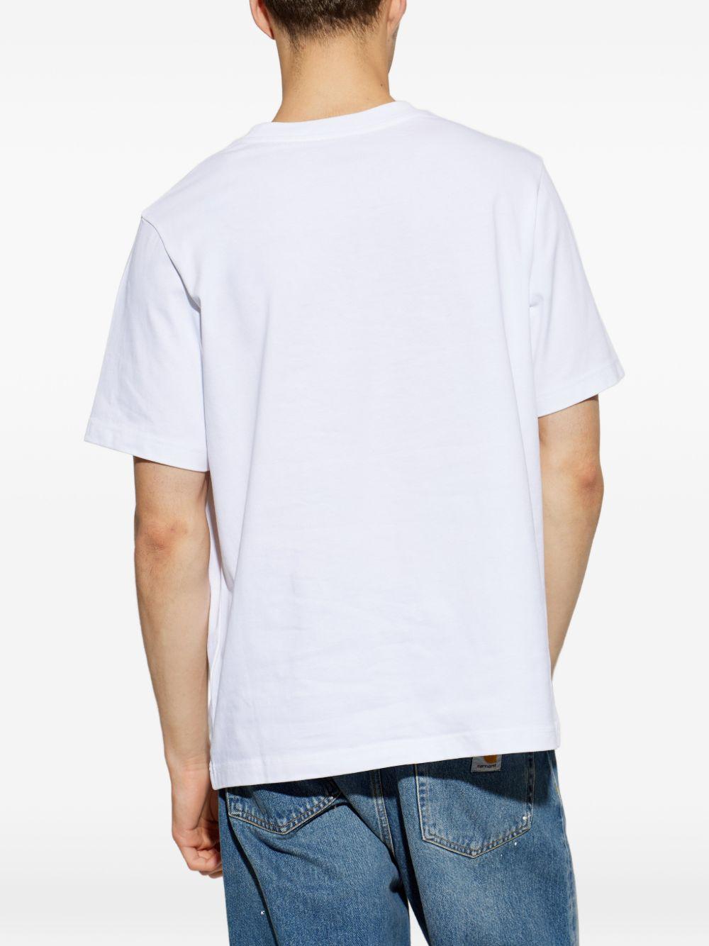 CASABLANCA T-shirt Casa Airspray in cotone bianco con stampa grafica